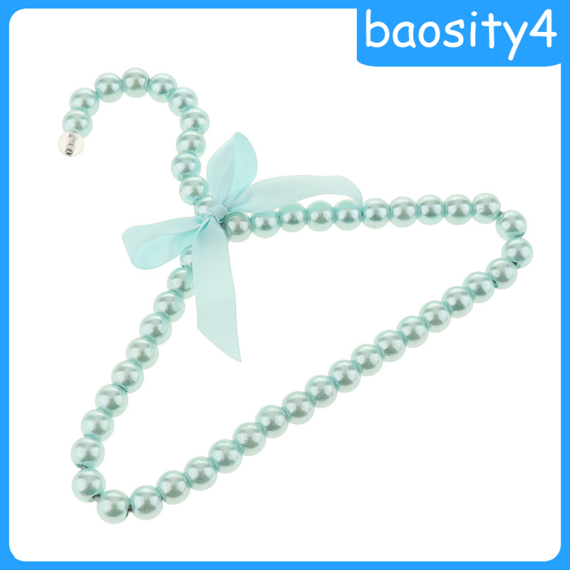 4 Móc Treo Quần Áo Hình Nơ Đính Ngọc Trai Cho Bé Gái