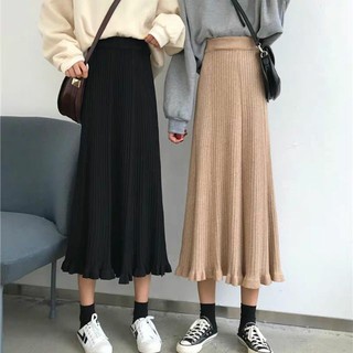 Chân váy len dài quãng châu có sẵn