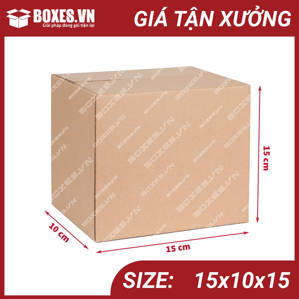 Thùng Carton, Hộp Carton 15x10x15 Đóng Gói Hàng Combo 20 Cái