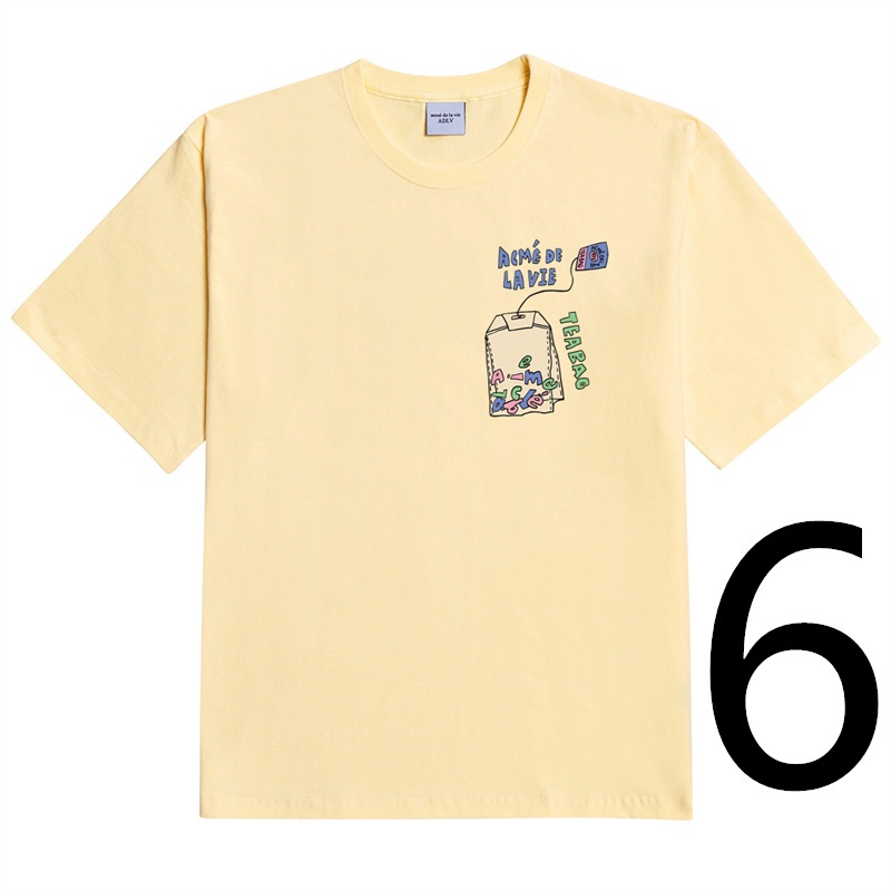 ADLV Áo Thun Tay Ngắn In Hình Thời Trang Dành Cho Nam Nữ