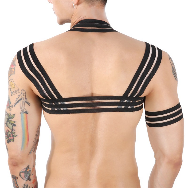 Đai nịt bụng ngực co giãn thoáng khí quyến rũ dành cho nam Y68