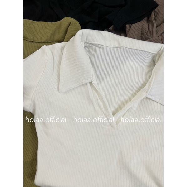 Áo Liền Quần Bodysuit cổ polo Ôm Body Trơn Quyến Rũ Thời Trang Mùa Hè Nóng Bỏng