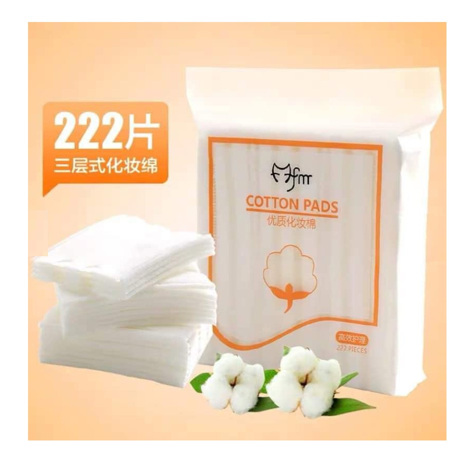 Bông tẩy trang Cotton Pads [Túi 222 miếng]