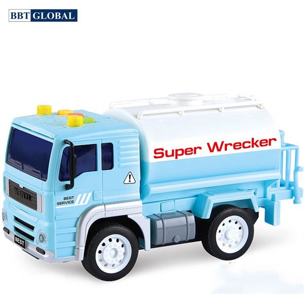 Mô hình xe bus thành phố cỡ lớn có đèn và nhạc cho bé BBT Global