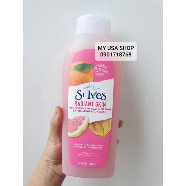 SỮA TẮM STIVES ❤SỮA TẮM TẨY TẾ BÀO CHẾT ST.IVES BODY WASH MỸ 709ML/400ML