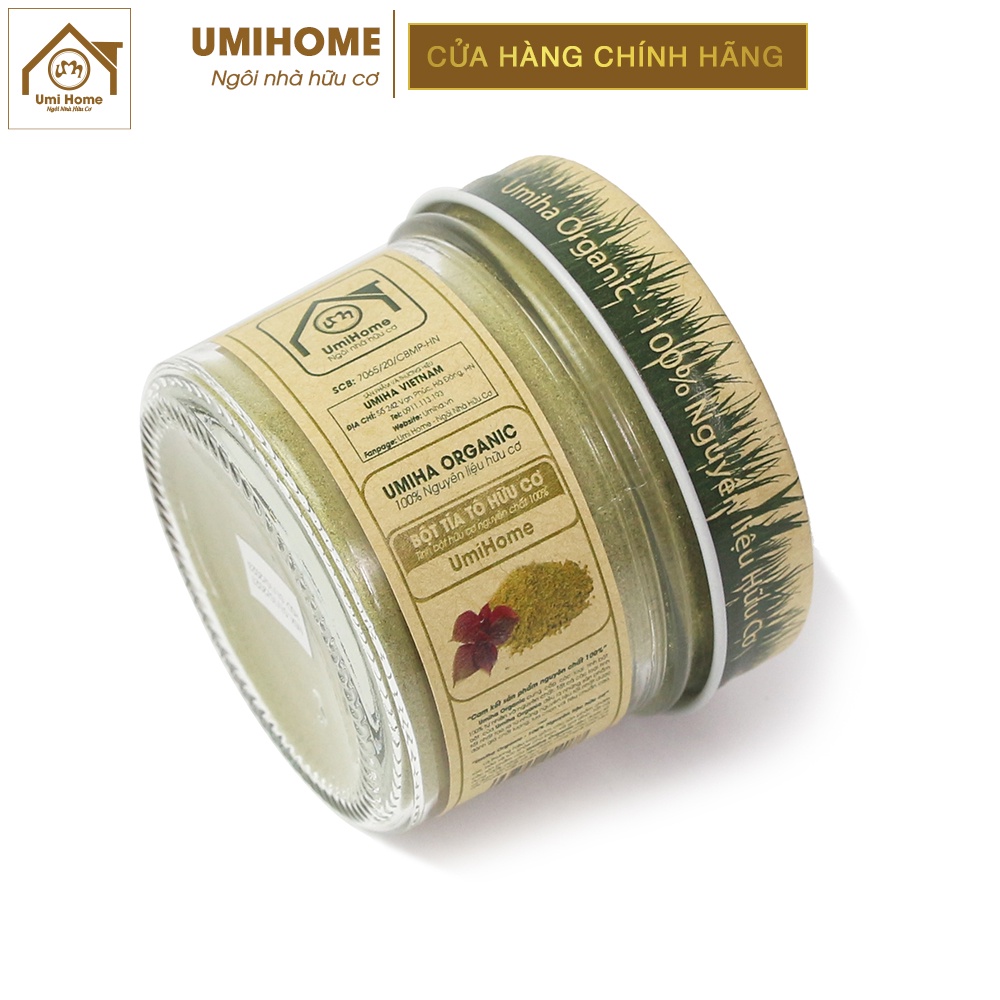 Bột Lá Tía Tô đắp mặt nạ UMIHOME nguyên chất | Perilla Powder 100% Organic 135G