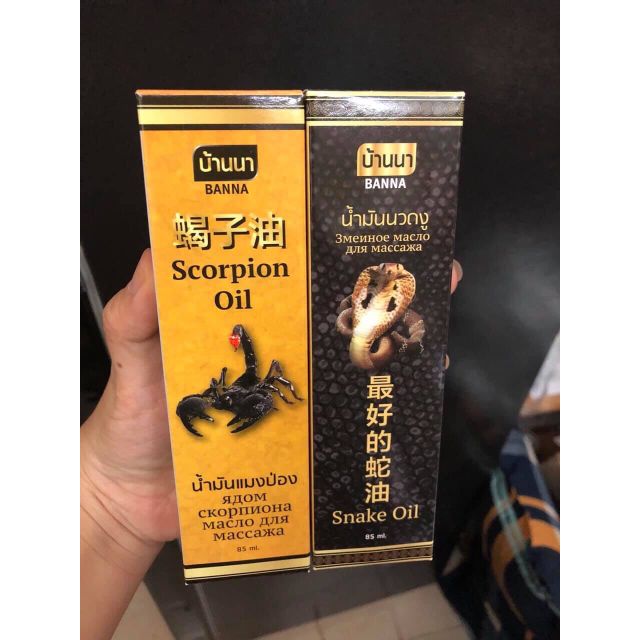 Dầu Xịt Xoa Bóp Rắn - Bọ Cạp Thái Lan 85ml