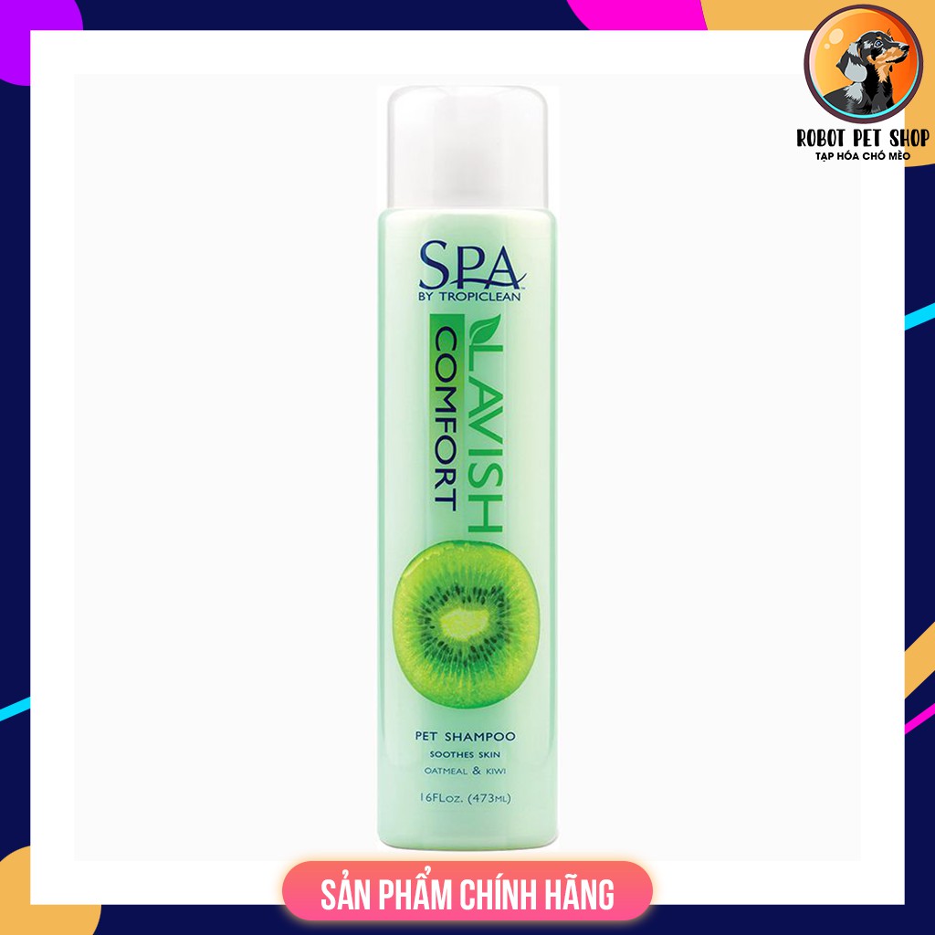DẦU GỘI DƯỠNG LÔNG MỀM MƯỢT THƯ GIÃN CHO CHÓ MÈO - TROPICLEAN SHAMPOO