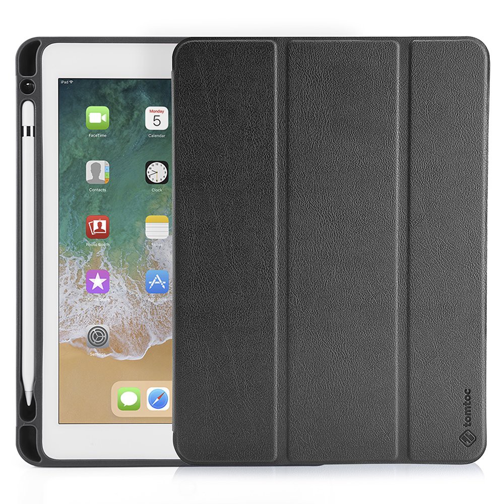 Bao Da TOMTOC Smart Cover Slim With Pen Holder For IPAD 9.7 INCH 2018 - Hàng Chính Hãng - B02-M03D