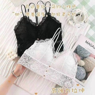 Áo bra ren dáng croptop có cúc