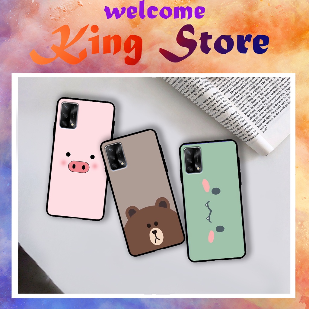 Ốp lưng Oppo A54 (4G/5G) - Oppo A55 (4G/5G) - Oppo A74 (4G/5G) - Oppo A76 in hình động vật ngộ nghĩnh, siêu bền, đẹp