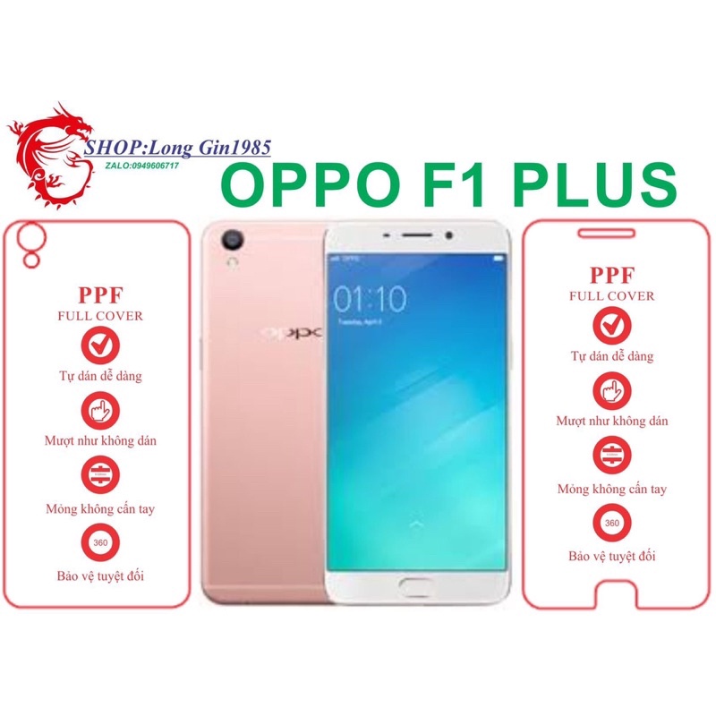 Oppo F1 plus miếng dán trong Ppf mặt sau và mặt trước chống va đập chống trầy xước