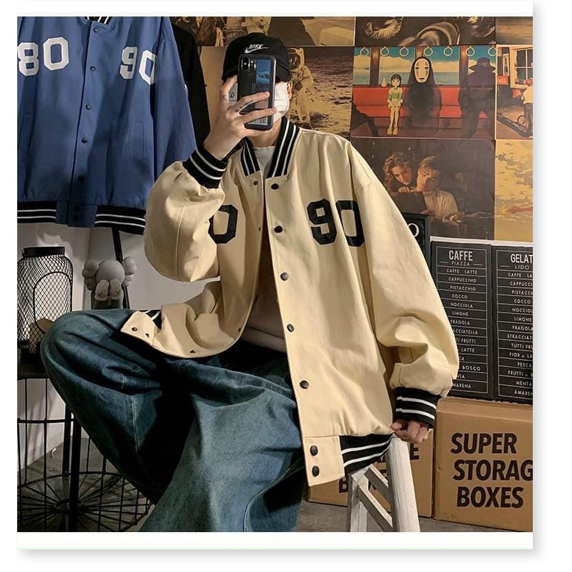 ÁO KHOÁC NAM PHONG CÁCH BOMBER THỜI TRANG CÁO CẤP SÀNH ĐIỆU FOM SIÊU RỘNG