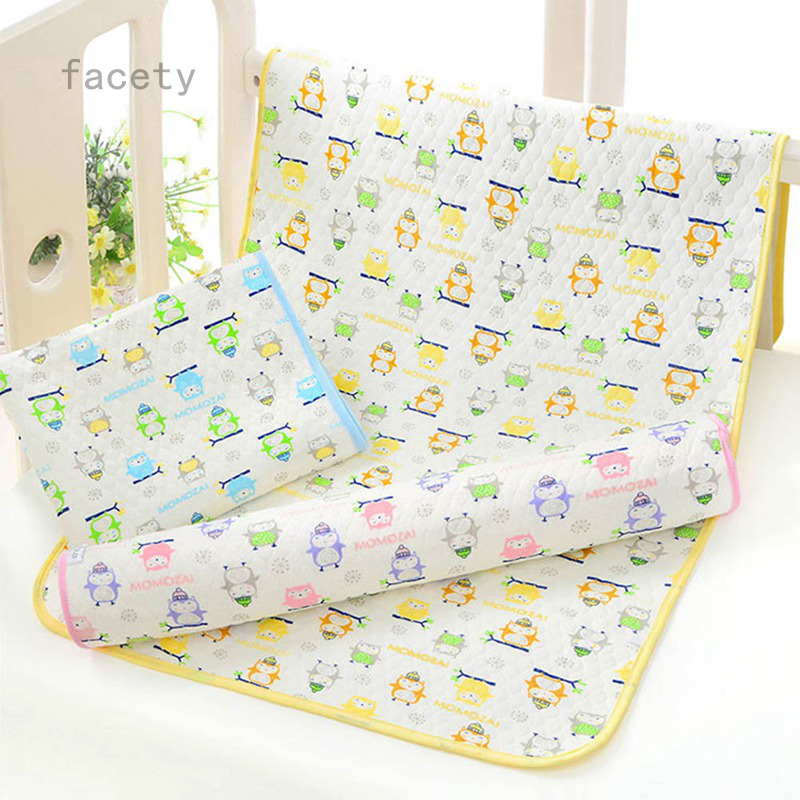 (hàng Mới Về) Đệm Cotton Chống Thấm Nước Và Thoáng Khí Cho Bé