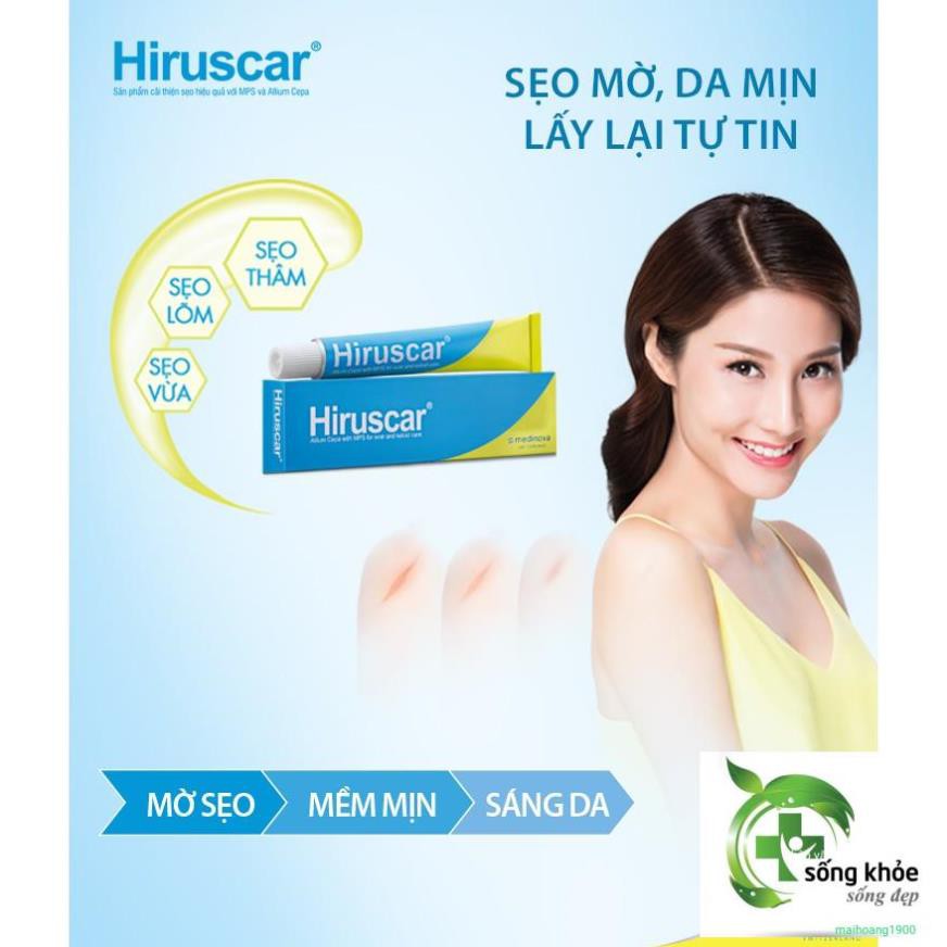 Gel trị seo HIRUSCAR 5g - hỗ trợ làm mờ sẹo, phẳng, mịn da