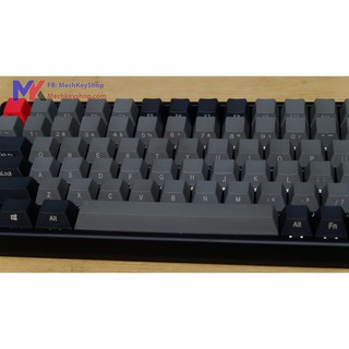 Bộ keycap Keycool 84 phím thick PBT Black - Grey Ninja