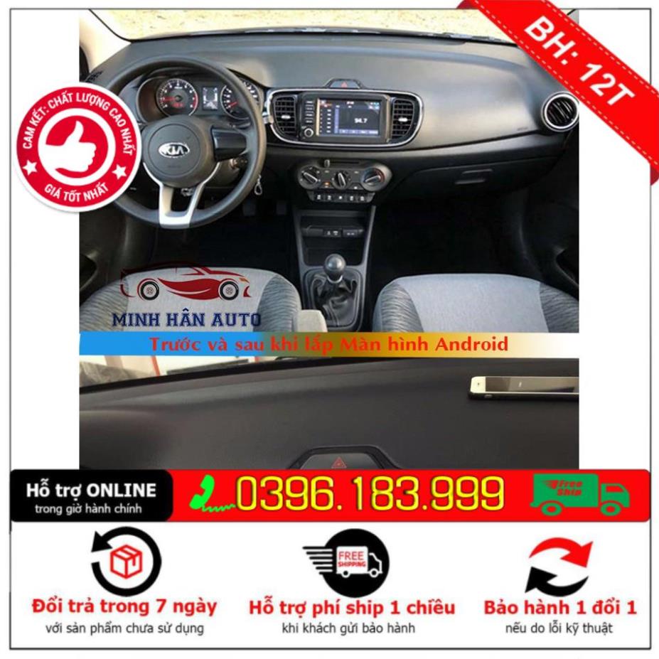 Màn hình DVD ô tô, màn hình lắp sim 4G cho xe KIA SOLUTO, RAM 2G ROM 32G, IPS chống chói, kính cường lực 2.5D