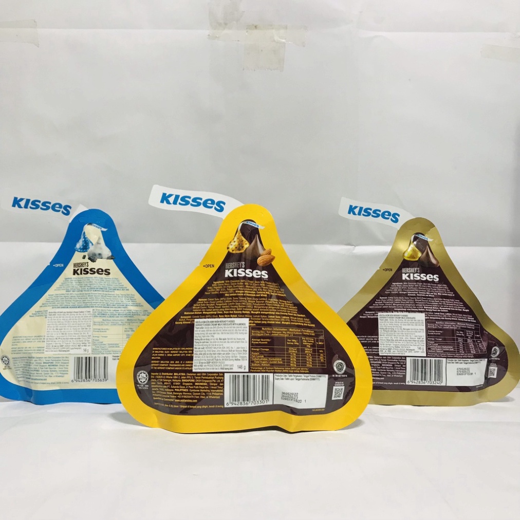 Socola Hershey'S Kisses Đủ Các Vị Gói 146g nhập khẩu Malaysia
