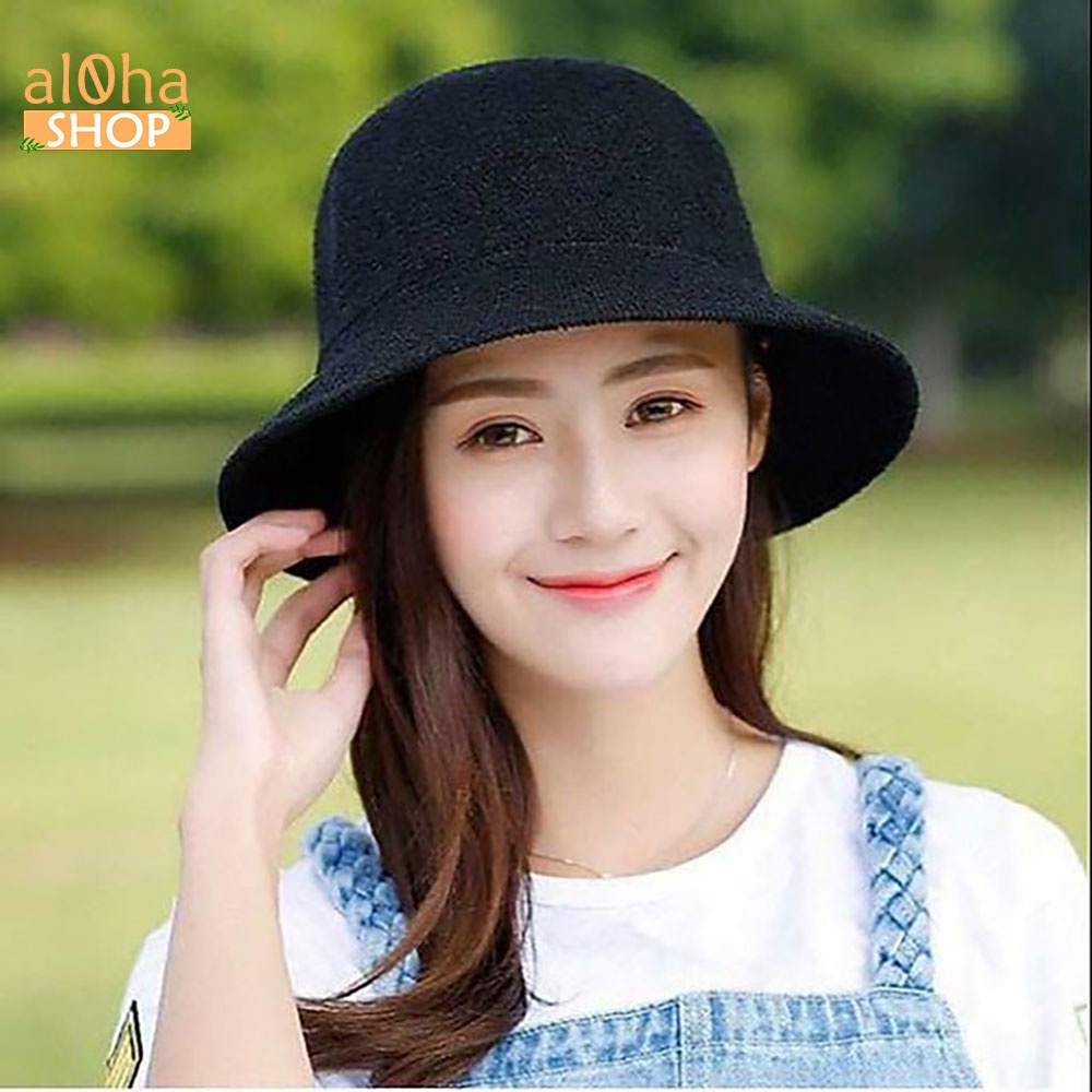 Mũ cói chữ M - nón cói vành nhỏ chống nắng, đi biển phong cách Hàn - al0ha Shop
