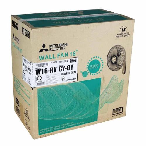 [FREE SHIP] Quạt treo tường Mitsubishi W16-RV có điều khiển, Made in ThaiLand [ Hàng chính hãng - BH 1 năm ] BM