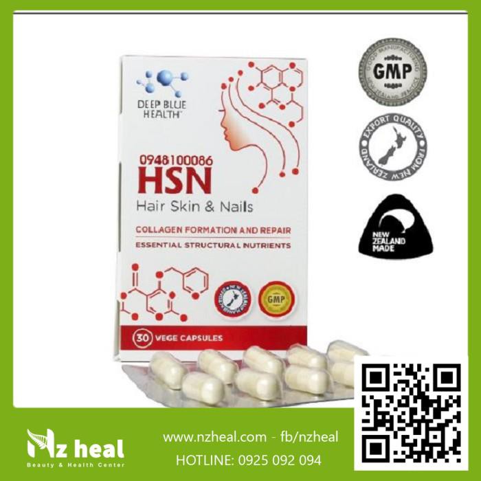 Viên uống HSN Deep Blue Health dưỡng ẩm sáng da dưỡng tóc móng | BigBuy360 - bigbuy360.vn