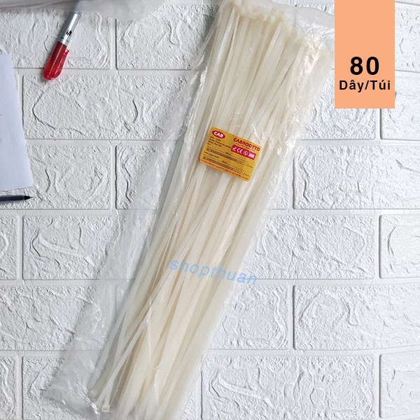 Dây rút cáp nhựa đa năng loại 40 cm x 80 dây