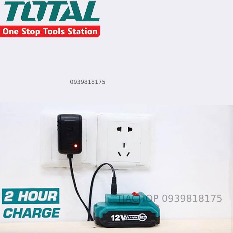 Máy khoan siết vít dùng pin 12V Total TDLI1221