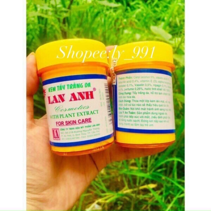 (Hàng chuẩn ) Kem tẩy trắng da Lan Anh hủ 80gram