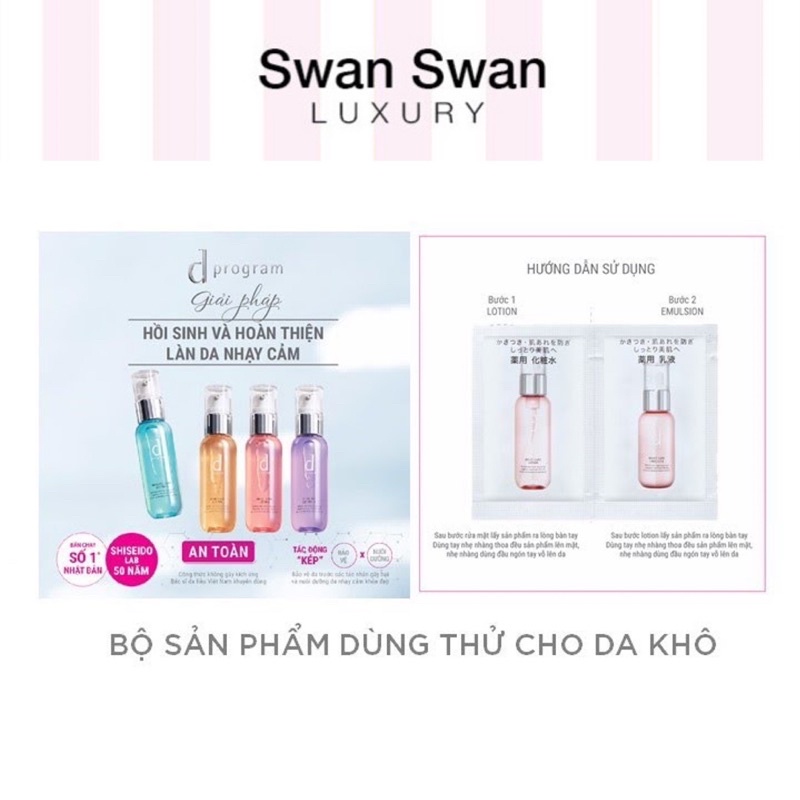 Bộ Sản Phẩm D program Da Khô