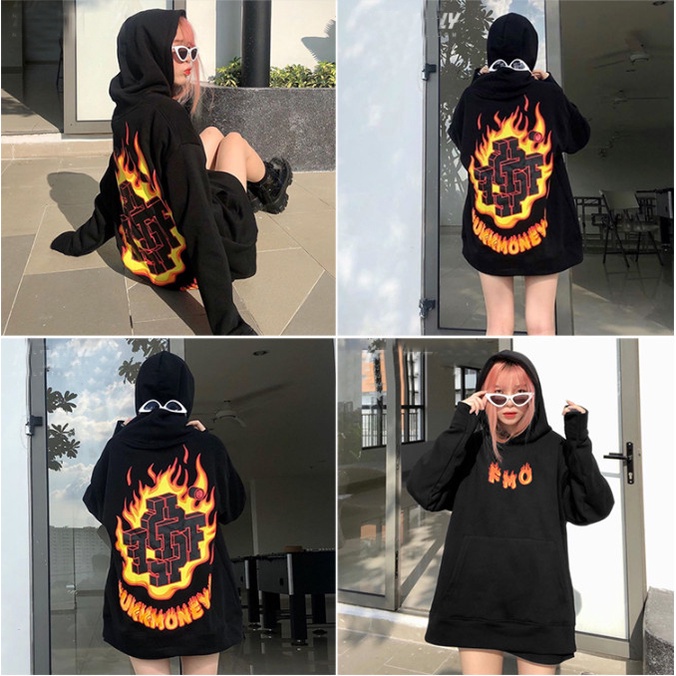 Áo Hoodie FMO ONEZ Nỉ Lót Bông Unisex tay phồng AH054 | BigBuy360 - bigbuy360.vn