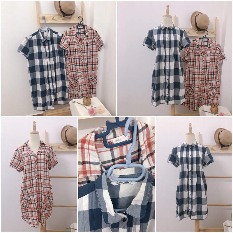 Đầm sơ mi xô linen dưới 65 kg