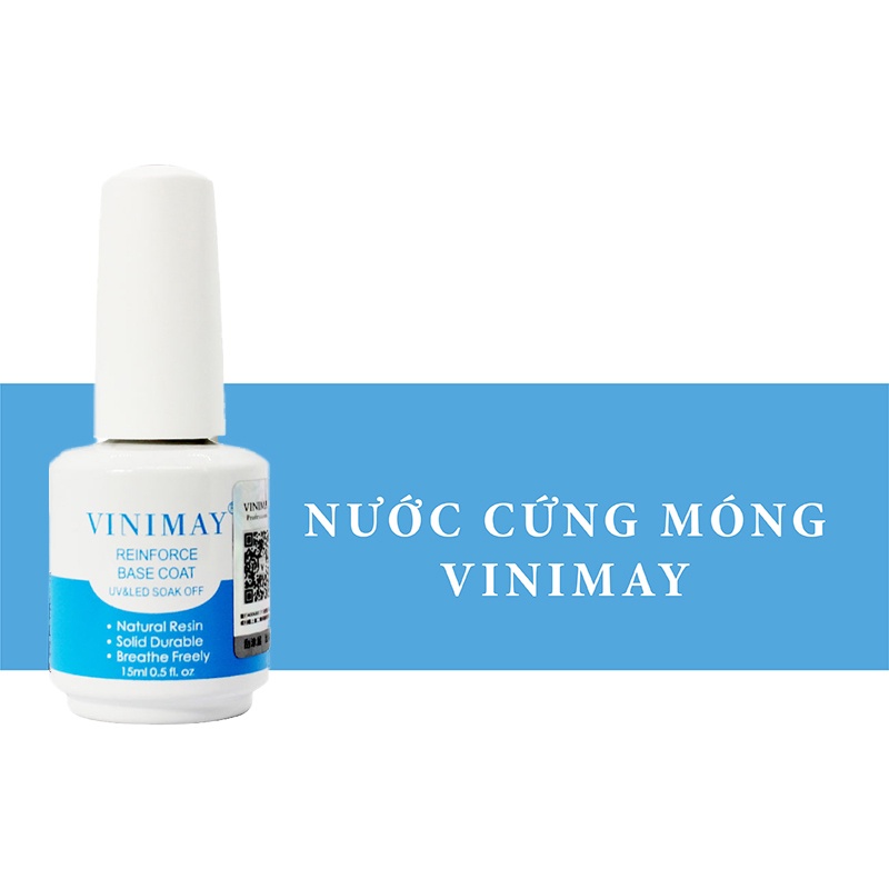 Cứng móng Vinimay, sơn cứng móng nail Chính Hãng 15ml