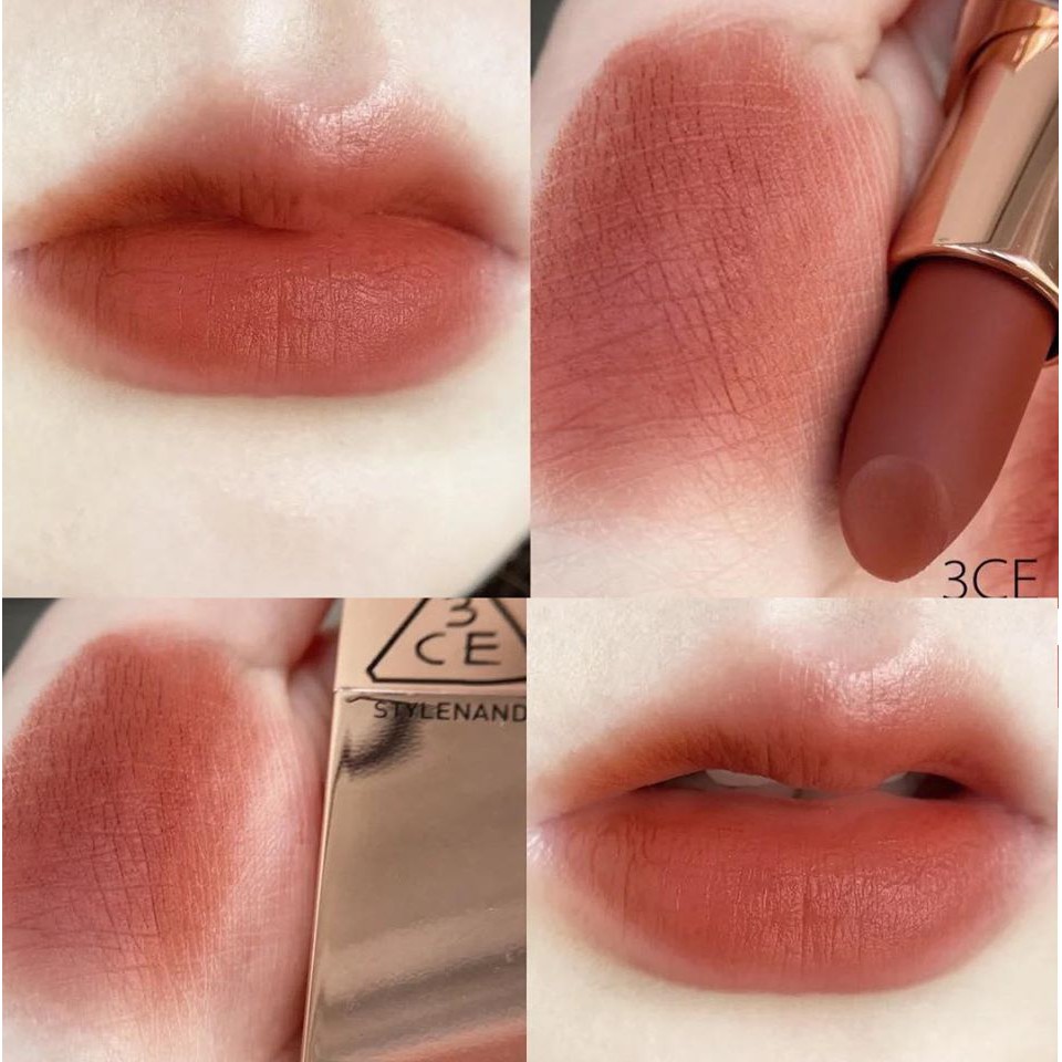 [SẴN] Son 3CE Matte Lip Color Bản Limtited Màu 227 Benchmark - Màu Cam Đất SO HOT