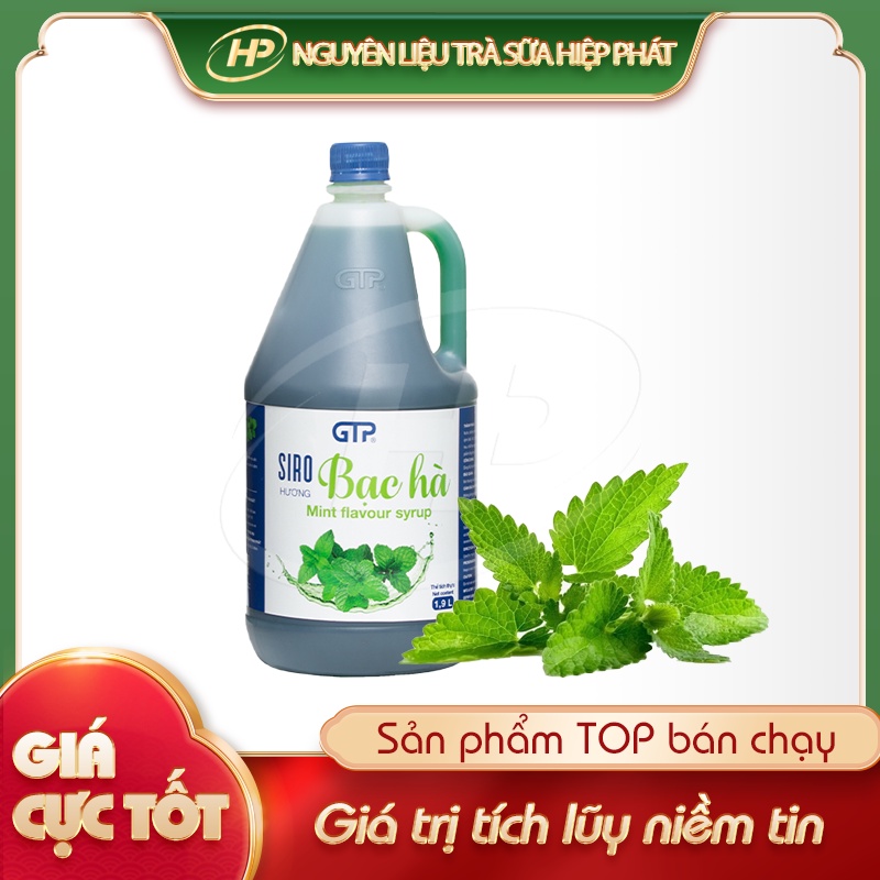 Syrup Bạc Hà GTP - 1,9 Lít [DUNG TÍCH LỚN] - 8938502544222 - Nguyên liệu pha chế trà sữa HIỆP PHÁT