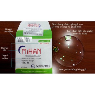 Tròng Cận Mihan - Hàn Quốc