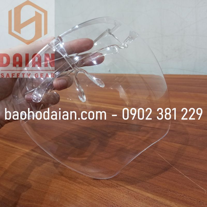 Kính chống giọt bắn loại Face shield cao cấp - hình thật