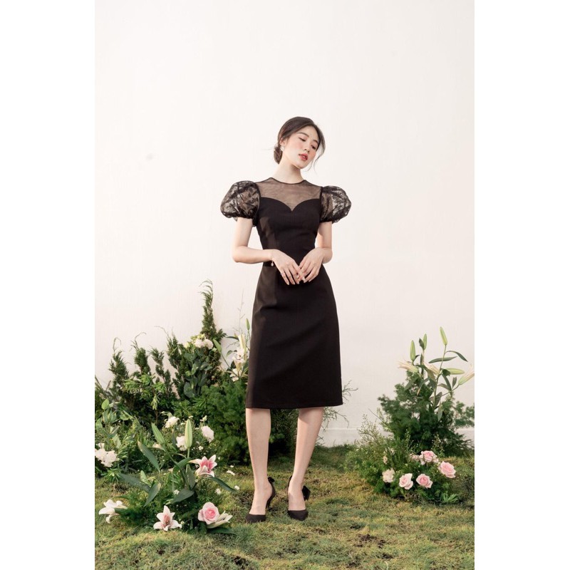 ĐẦM VÁY LALA 2 RẬP THIẾT KẾ - DÁNG DÀI TAY REN BỒNG | BigBuy360 - bigbuy360.vn