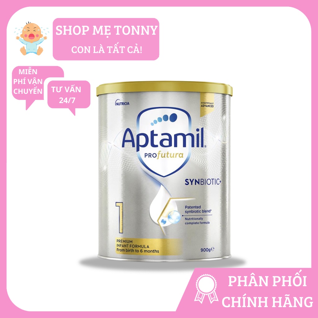 Sữa Aptamil Profutuna mẫu mới có seal đủ số 1,2,3,4 900gram