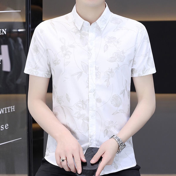 Áo Sơ Mi Cotton Nguyên Chất Chống Nhăn Phong Cách Thời Trang Hàn Quốc 2022 Cho Nam Giới