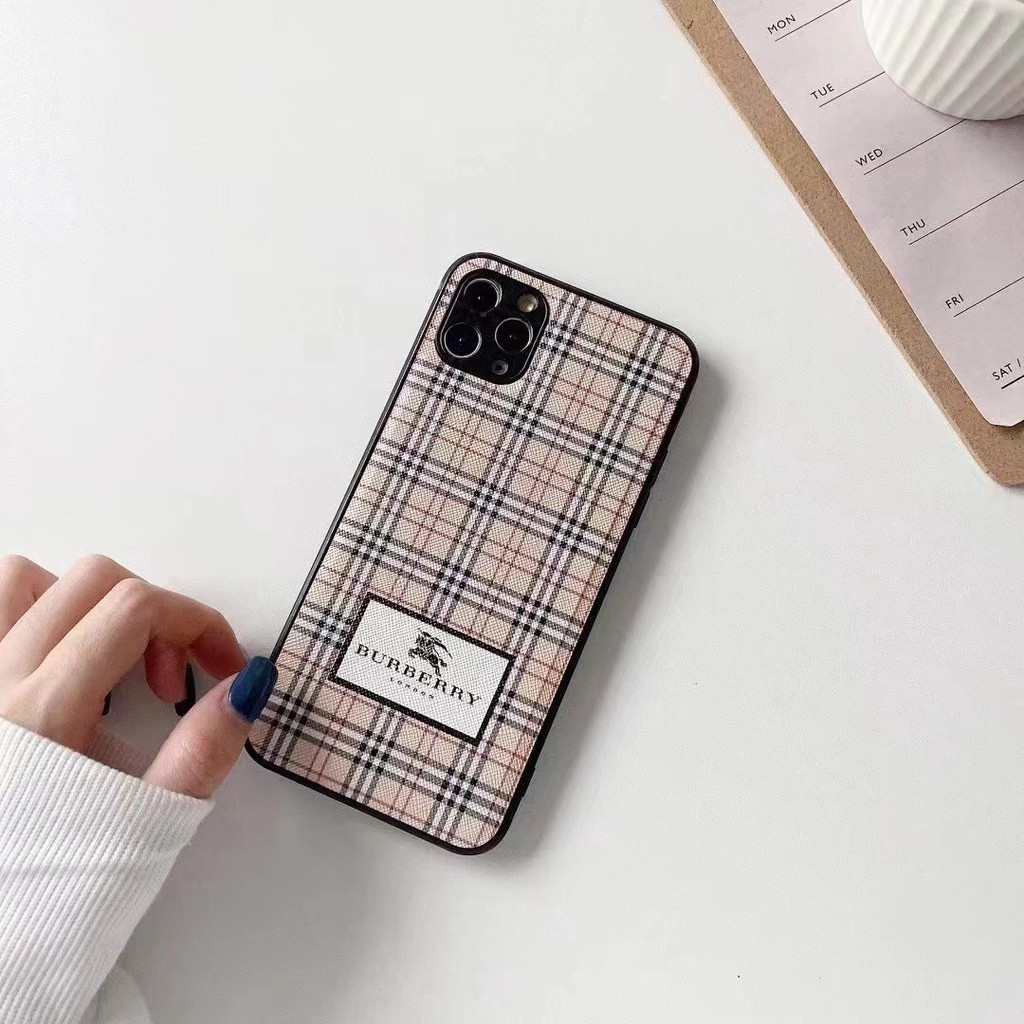 Burberry Ốp Lưng in Họa Tiết Dành Cho Điện Thoại iphone 13 14 12promax 11 11pro max xr xsmax ix i8plus i7
