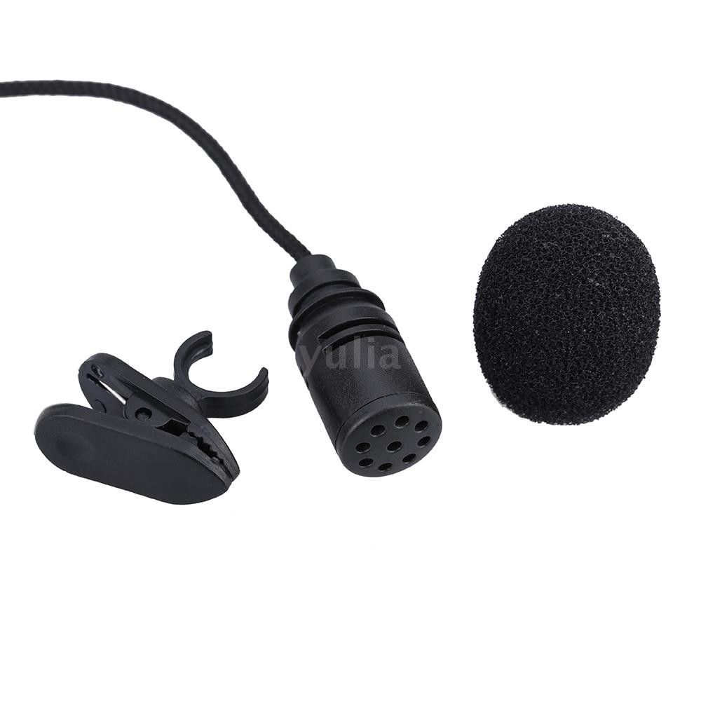 Microphone kẹp ve áo mini rảnh tay giác cắm 3.5mm dành cho máy vi tính cá nhân/laptop