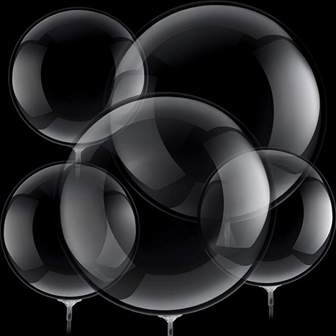 12/20/24/36 inch quả bóng bong bóng bobo trong suốt pvc trong suốt helium bóng bay bơm hơi đám cưới sinh nhật trang trí phòng tắm cho bé