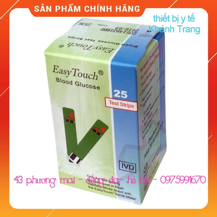 (Giá sỉ) Que thử đường huyết cho máy Easytouch