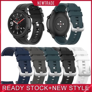 Dây đồng hồ bằng silicon kích thước 22mm có móc khóa thép cho Amazfit GTR 47mm