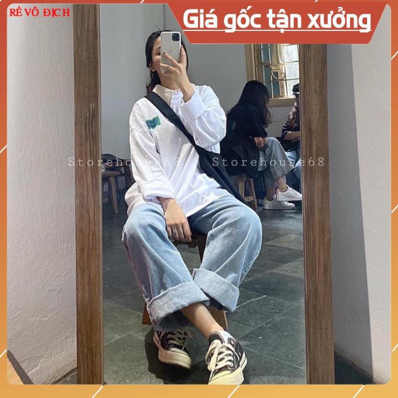Áo thun tay dài form rộng unisex sweater Chữ Handle nam nữ ulzzang Wind cho bạn thêm tự tin dạo phố TF089
