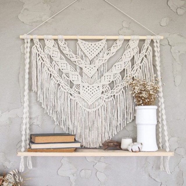 Kệ trang trí Macrame