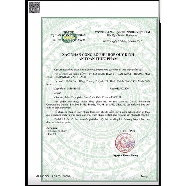 Sẵn - hàng Mỹ - Vitamin E đẹp da 500 viên | Thế Giới Skin Care