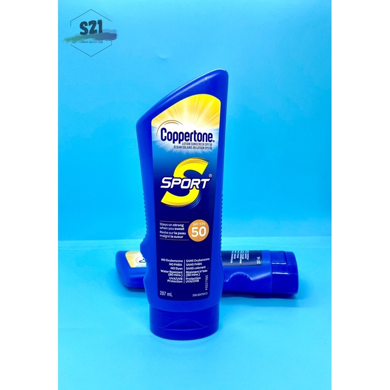 [Bản Canada] Kem Chống Nắng Thể Thao Coppertone Sport Lotion Sunscreen SPF50 207ml