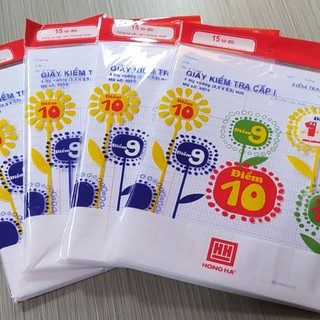 GIẤY KIỂM TRA CẤP 1 HỒNG HÀ