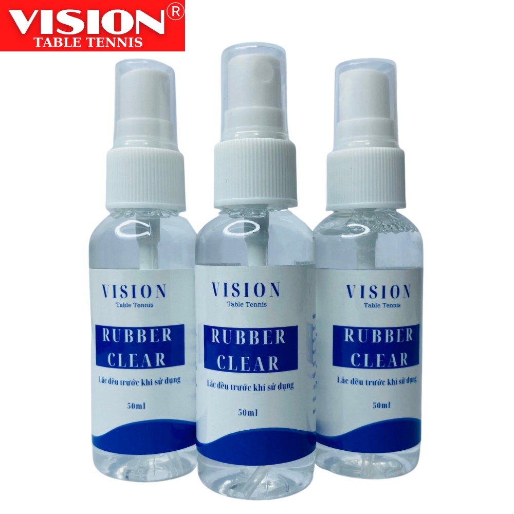 Dung Dịch Bóng Bàn VISION Làm Sạch Và Tăng Độ Bám Cho Mặt vợt bóng bàn